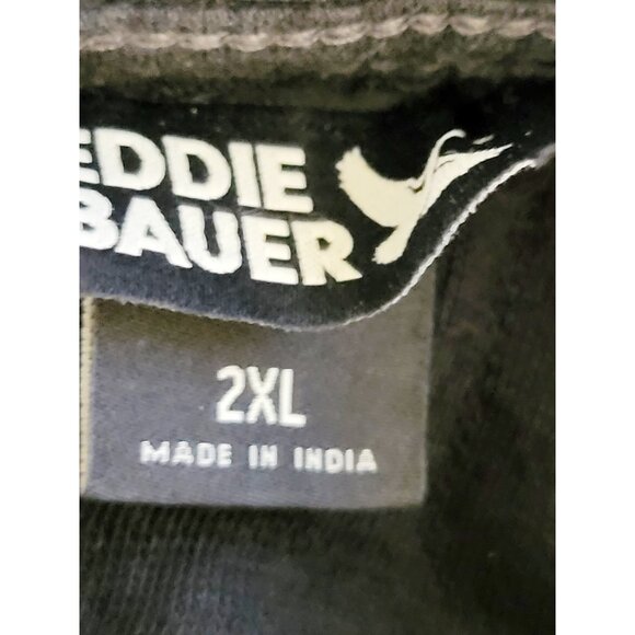 Eddie Bauer Gray Quilted Shirt Jacket Button Down Unisex 2XL - Picture 4 of 5